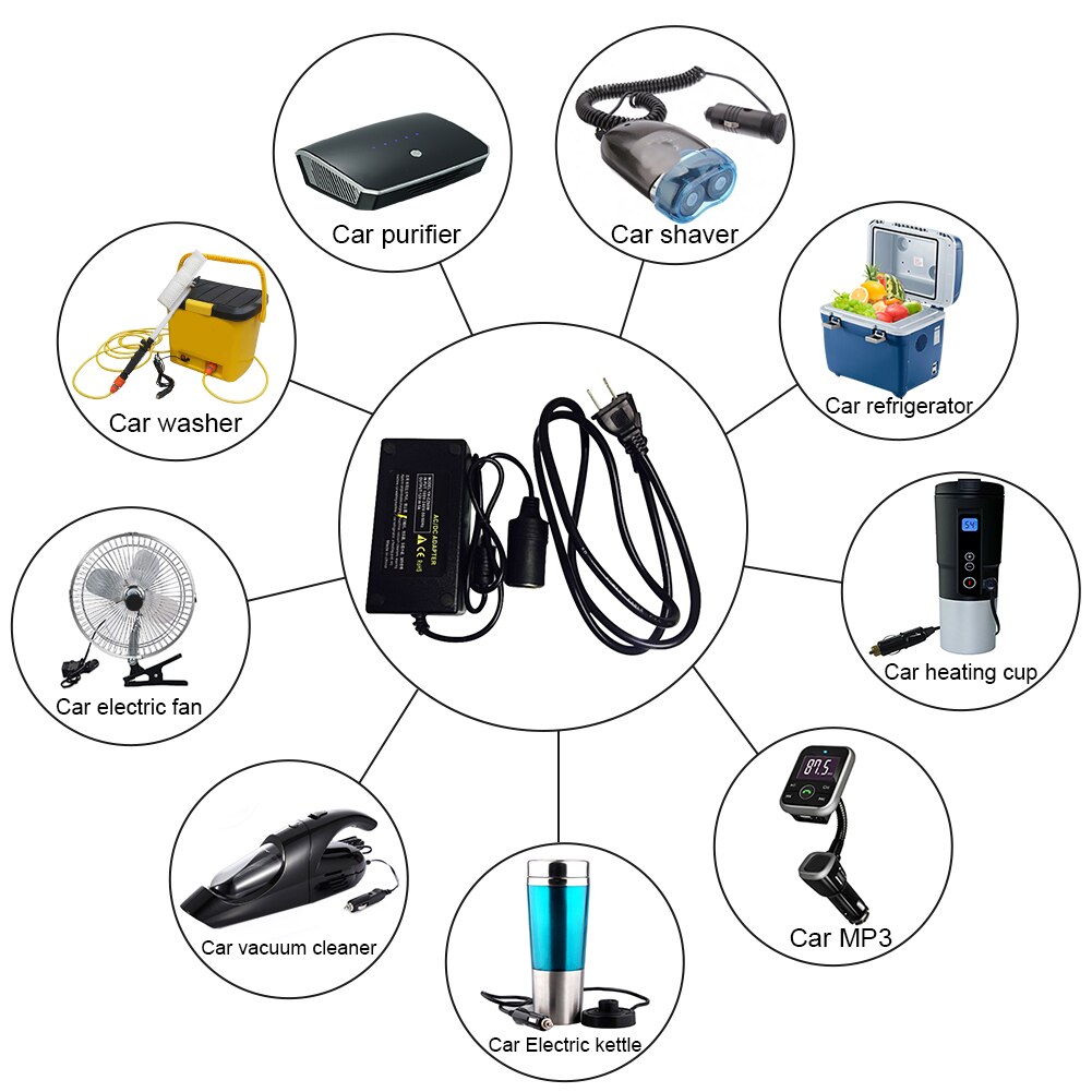 Adattatore per accendisigari per Inverter per Auto 12V per convertitore di presa per caricabatterie automatico adattatore per frigorifero per aspirapolvere per Auto 220V