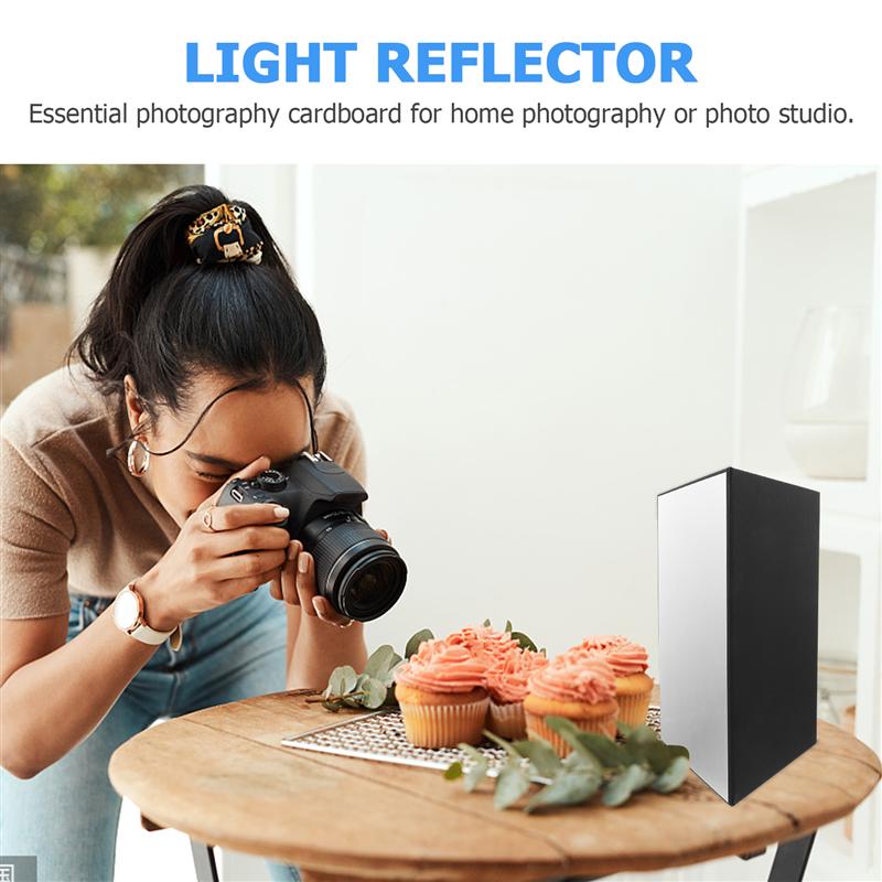 A4 Light Reflector Foldable Photography Cardboard For Still Life Photo Supply Photographic Cardboard Reflector Fill Light Board