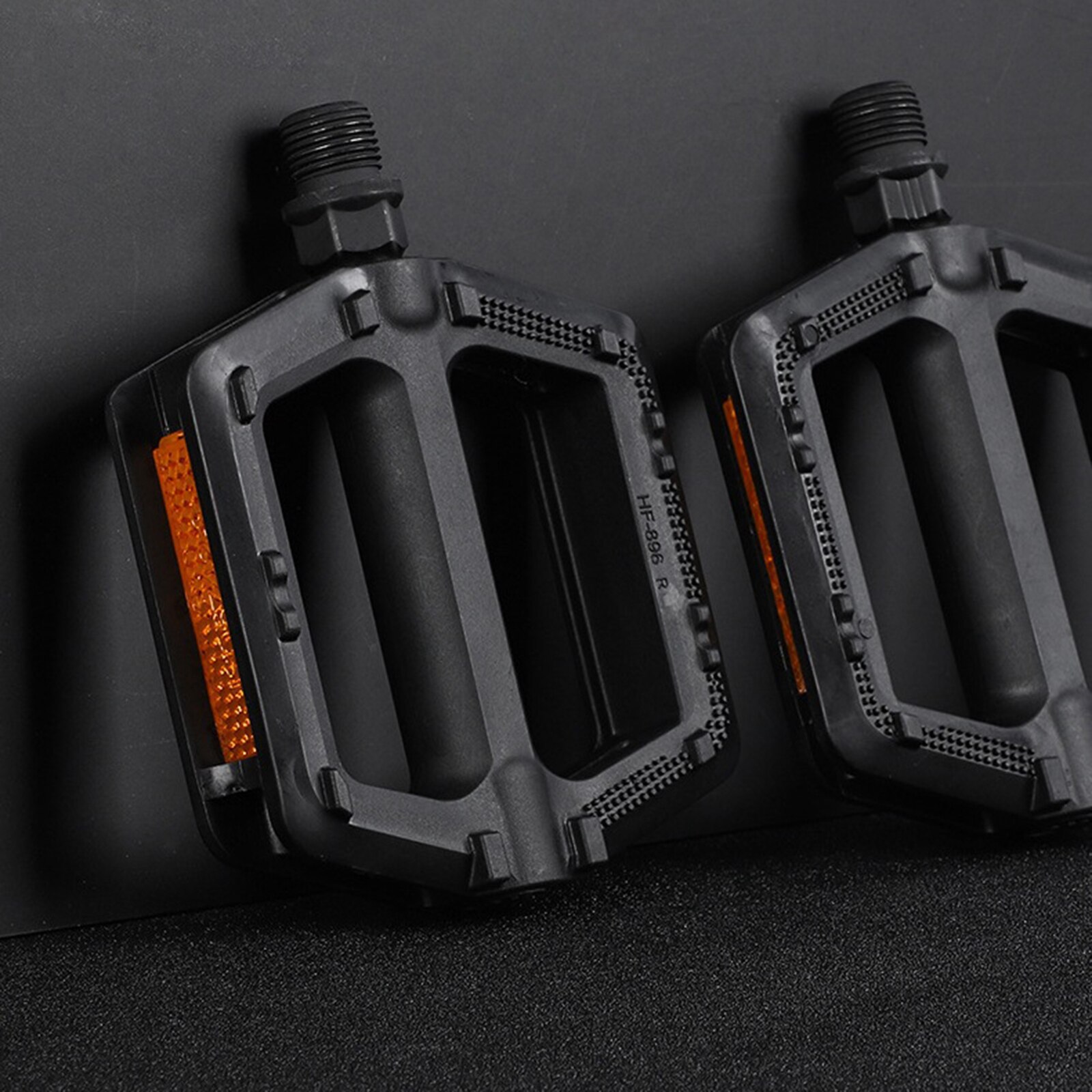 Road Mountain Pedals 9/16” Plastic MTB BMX Cycling Bike Flat Platform