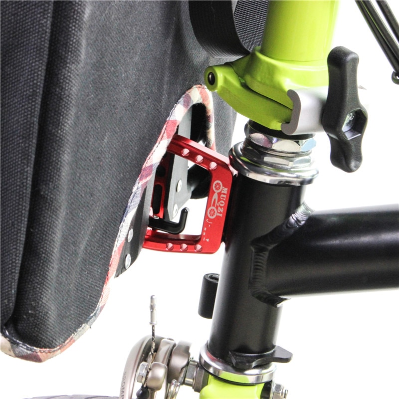 Aluminum Alloy Bicycle Front Carrier Block Bag Bracket Holder for Brompton Folding Cycling Front Carrier Block Bike Accessories
