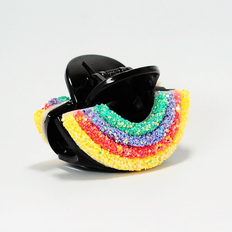 femmes filles mignon coloré strass à la main cheveux griffes doux cheveux ornement Clip épingles à cheveux bandeau cheveux accessoires: 3