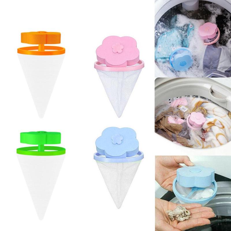 1pcs Washing Machine Hair Remover Durable Washing Machine Filter Sponge Bag Filter Cleaning Clothing Floating Hair Y6P8