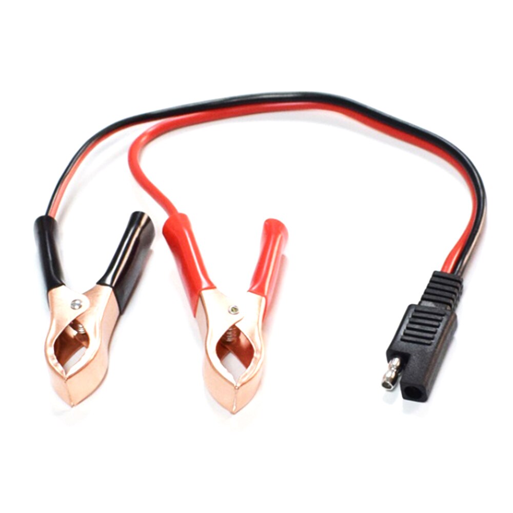14AWG 36CM 2-Pin SAE PVC Quick Disconnect Plug To Battery Alligator Clips Cable Harness Accessories