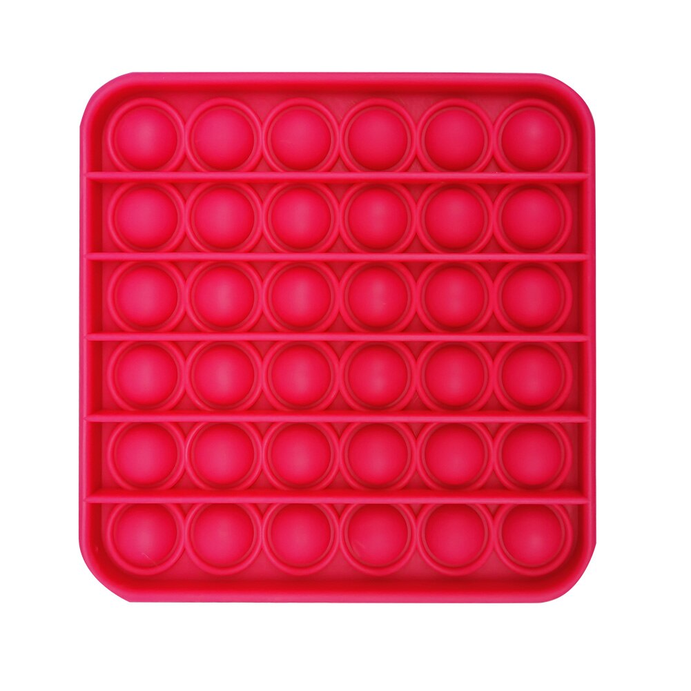 Pop it Push Bubble Fidget giocattoli sensoriali giocattoli Antistress Puzzle da tavolo spremere giocattoli divertenti Silicone Push Pop giocattoli per bambini adulti: 5