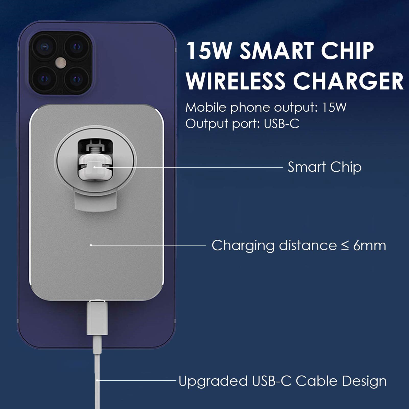 15W Auto Mount Draadloze Fast Charger Voor Iphone 12/12 Pro/12 Mini Magnetische Charger Stand Airvent Mount Magsafe telefoon Houder