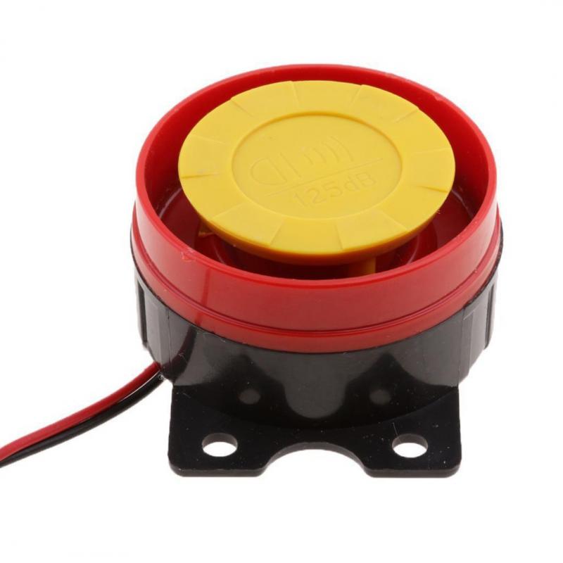 1pc Universal DC 12V Motorcycle ATV Raid Red Air Siren Small Electric Horn Alarm Motorcycle Alarm