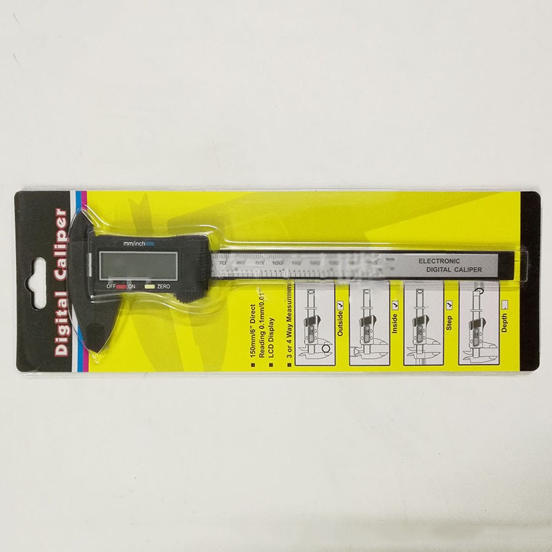 150mm lcd digitaalinen jarrusatula elektroninen hiilikuitu vernier mittari mikrometri 6 tuuman mittaustyökalu pakymetri
