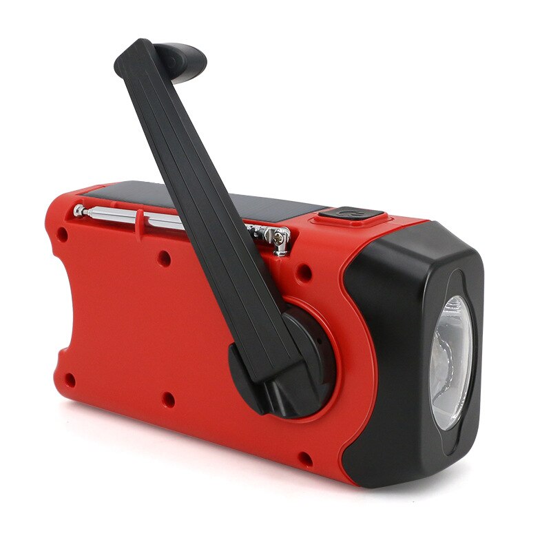 2000mAh Solar Radio AM/FM Weather Radio Multifunctional Portable Emergency Radio With LED Flashlight Solar Mobile Power Radio