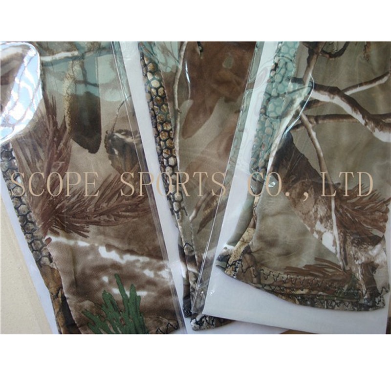 Fishing Accessory Polyester Cotton Camouflage Non-slip Breathable Durable 3 Low-Cut Fingers Fishing Gloves