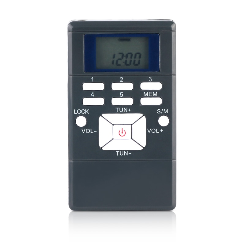 LCD Display Digital FM Radio Speaker Receiver Display Dual Channel Single Band Music Player LED Display Built-in