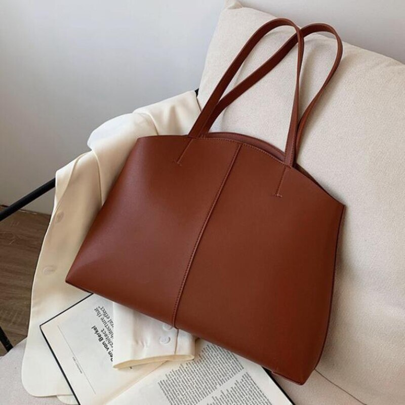Sfm Vrouwen Schoudertassen Mode Lederen Schoudertas Messenger Bag Zoete Vrouw Zak Effen Kleur Schoudertas: Black