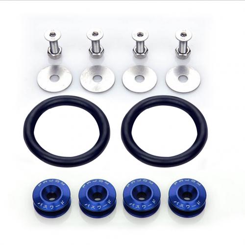 Kit de sujetadores M6 JDM tornillos pasadores hexagonales modificados para coche arandela parachoques motor tornillos cóncavos estilo de coche: Azul