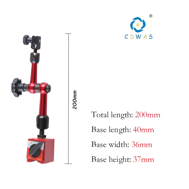 Indicador de Dial magnético Universal, soporte de Base magnética, báscula de mesa, indicadores de precisión: 200mm-40-36-37