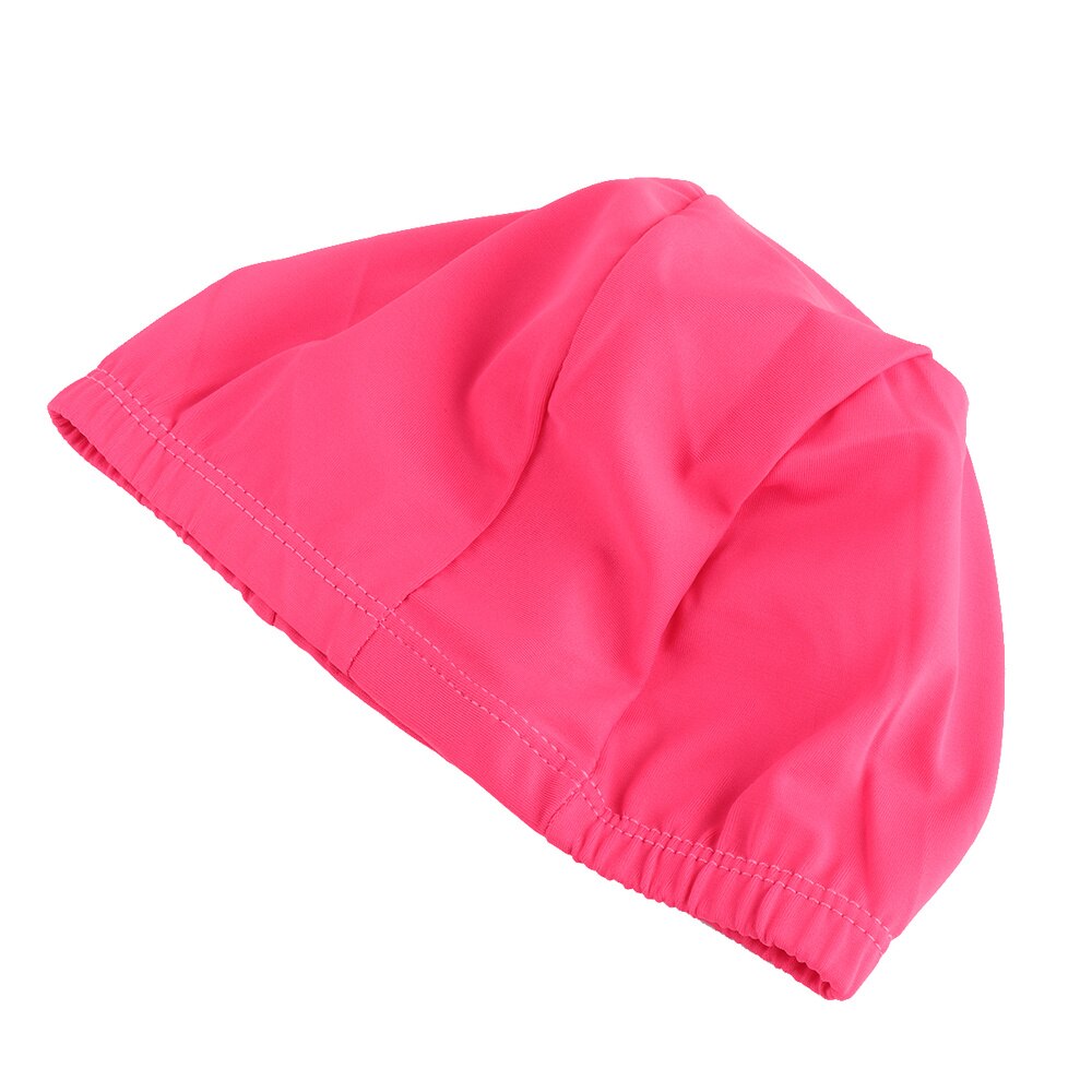 Lot de 2 bonnets de bain confortables de couleur unie, bonnets de douche unisexes en polyester pour femmes et hommes: Rosé