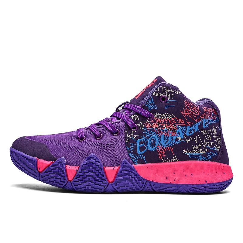 Klassieke Kyrie 4 Mannen Outdoor Sport Athletic Mens Basketball Schoenen Retro Max Big Size 11 Lerbon Geel Sneakers Oranje Groen: Paars / 5.5