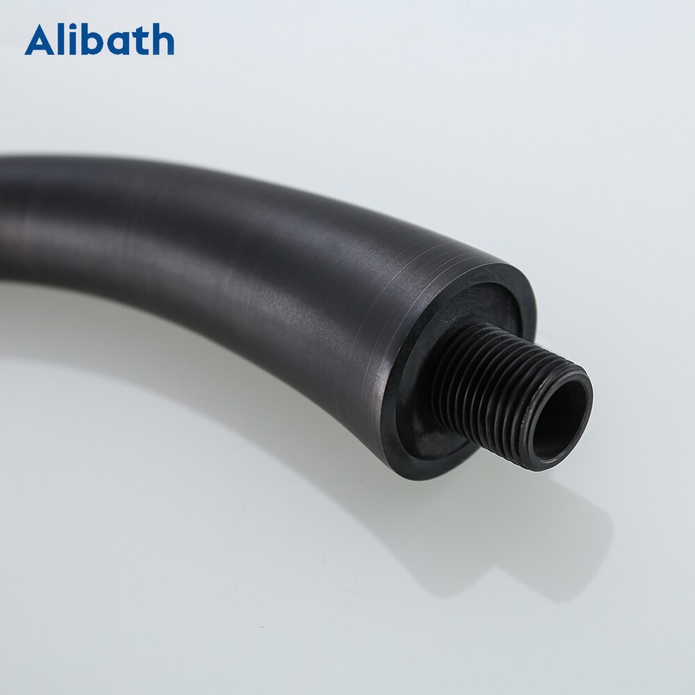 Wall Mounted &amp; Ceiling Mounted Shower Arm Solid Brass Material Matte Black Bathroom Shower Accessories 3 Choice .