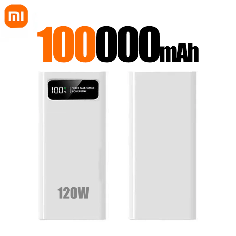 Xiaomi 120W PowerBank Super Fast Charging 200000mAh Large Capacity Portable Emergency Battery Supply Mobile Power For IPhone: Gold