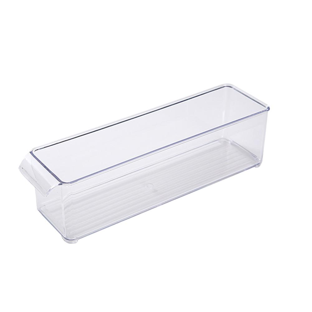 Clear Pantry Organizer Bins Household Plastic Food Storage Basket Box For Kitchen Countertops Cabinets Refrigerator Freezer