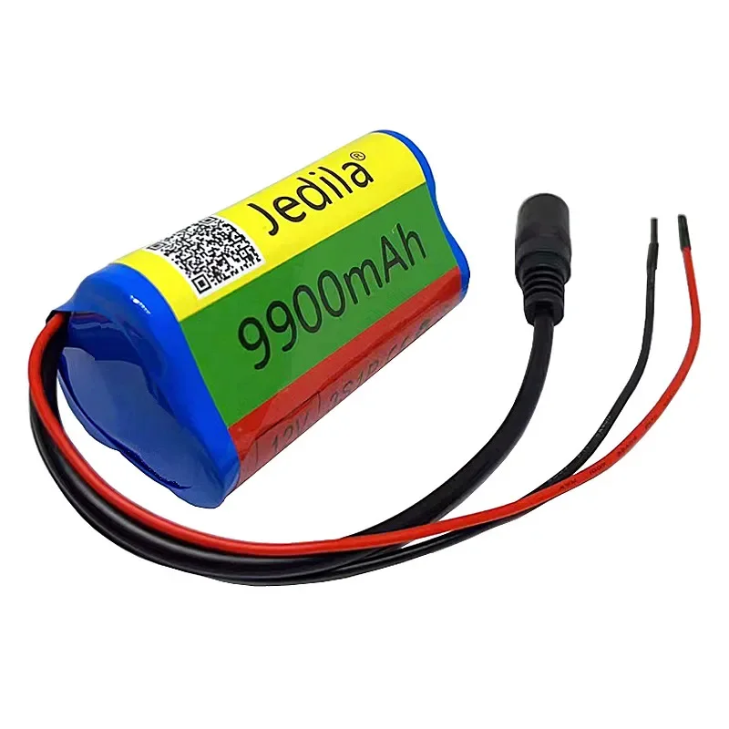 12V 9900mAh 3S1P lithium battery 18650 Lithium battery pack protects the rechargeable board. 12.6V1A charger.
