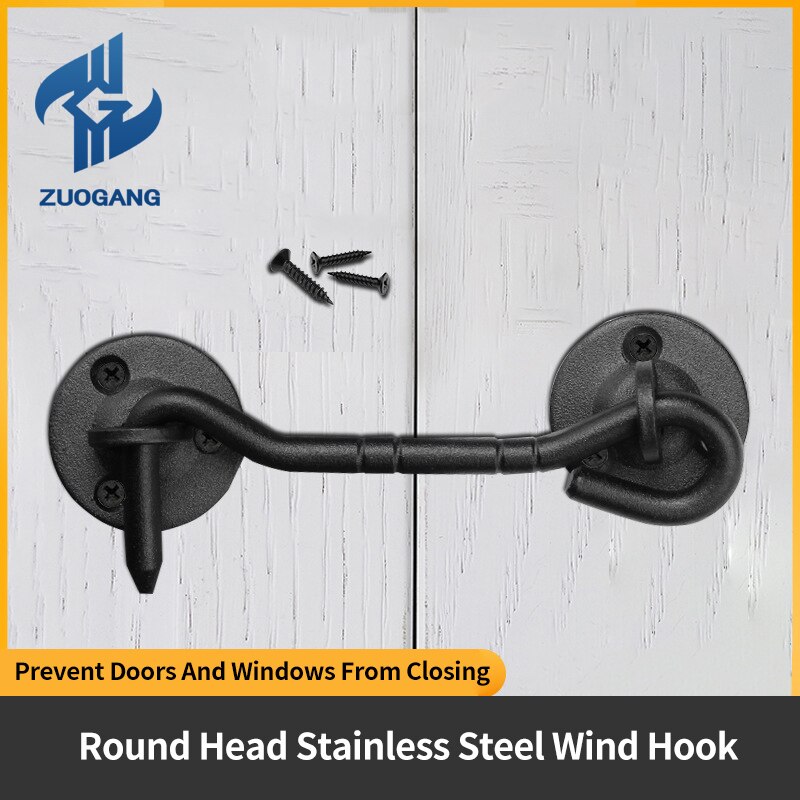 Zg Vintage Deur Venster Haak Zwart Rvs Kast Deur En Raam Gesp Huishouden Eenvoudige Deur En Raam Haak