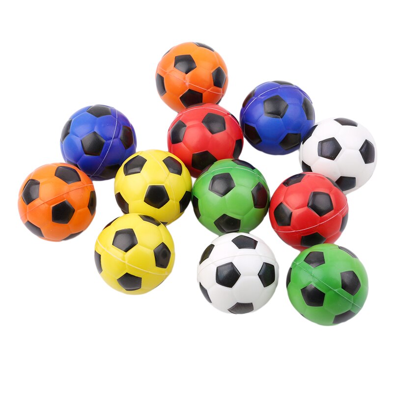 12 Stks/pak Kleurrijke Hand Voetbal Oefening Zachte Elastische Stress Reliever Ball Kid Kleine Bal Speelgoed Volwassen Massage Speelgoed