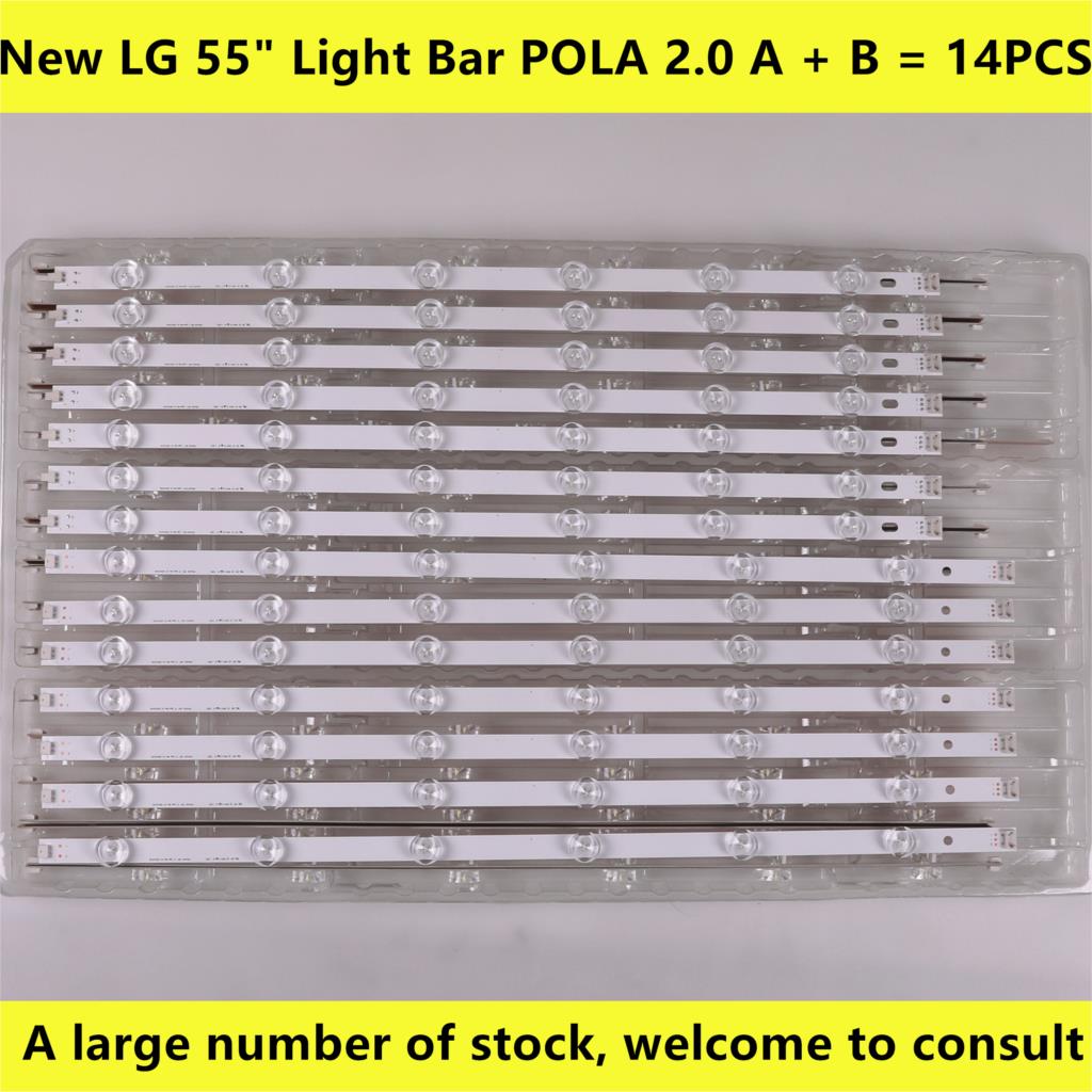 14Stck neue 12LED streifen Schaltungen LZ5501LGEPWA-DL84-R LZ5501LGEPWA-DL84-L FÜR 55 ZOLL 55LA6200-CN 55LN5400-CN POLA 2,0