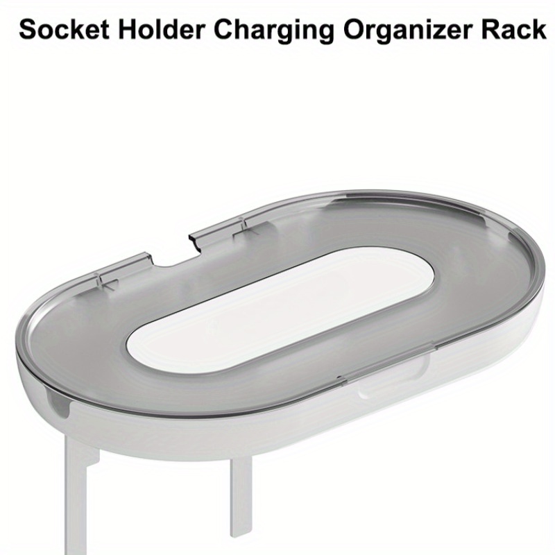 1pc Socket Shelf Wall Mount Socket Storage Rack Space Saving Wall Cable Holder Outlet Router Bracket Home Shelf Organizer