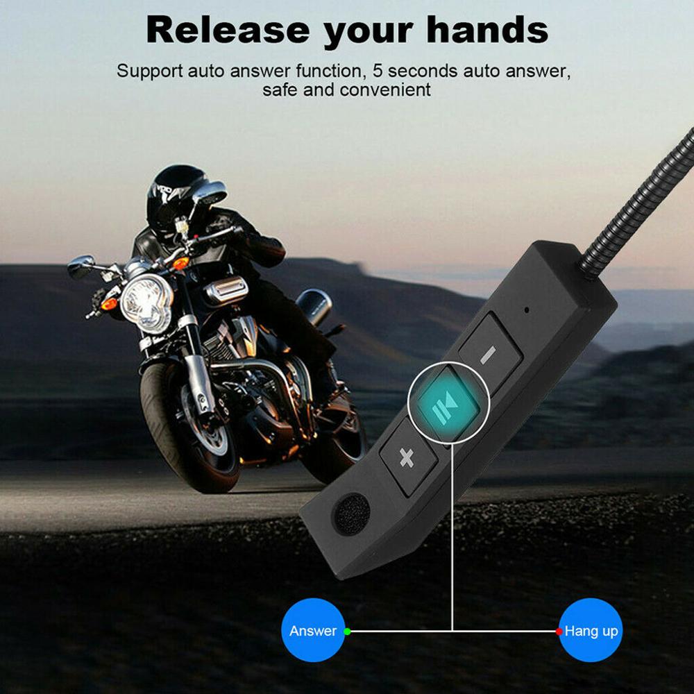 Moto Helmet Bluetooth 5.0 Headset Anti-interference For Motorcycle Helmet Riding Intercom Moto Hands Free Headphone MP3 Speakers