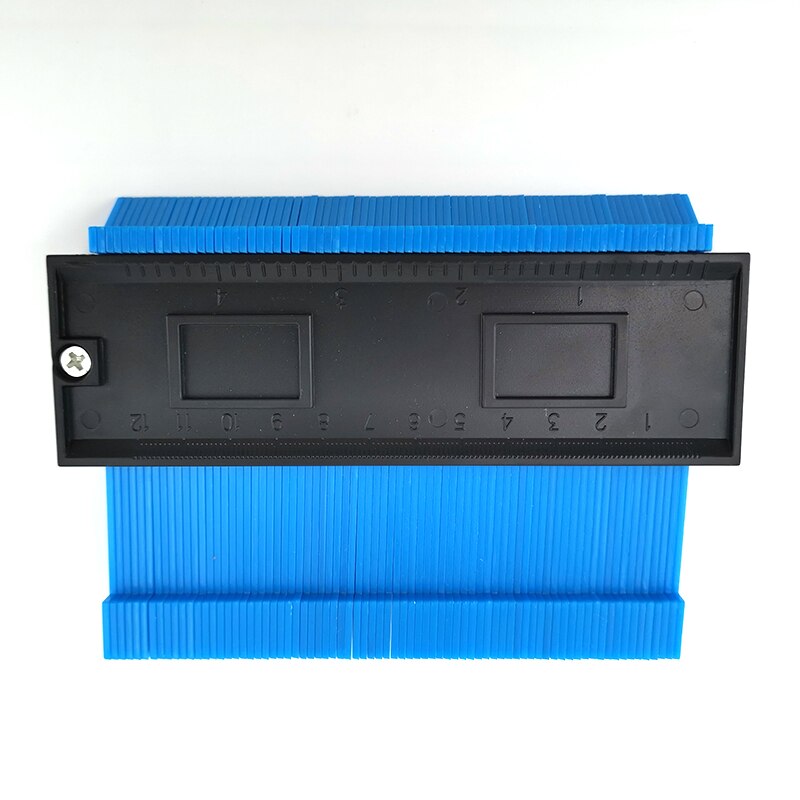Jauge en plastique, profil de Contour, copieur Standard 5 largeur outil de marquage du bois carrelage carreaux stratifiés outils généraux bande: Blue
