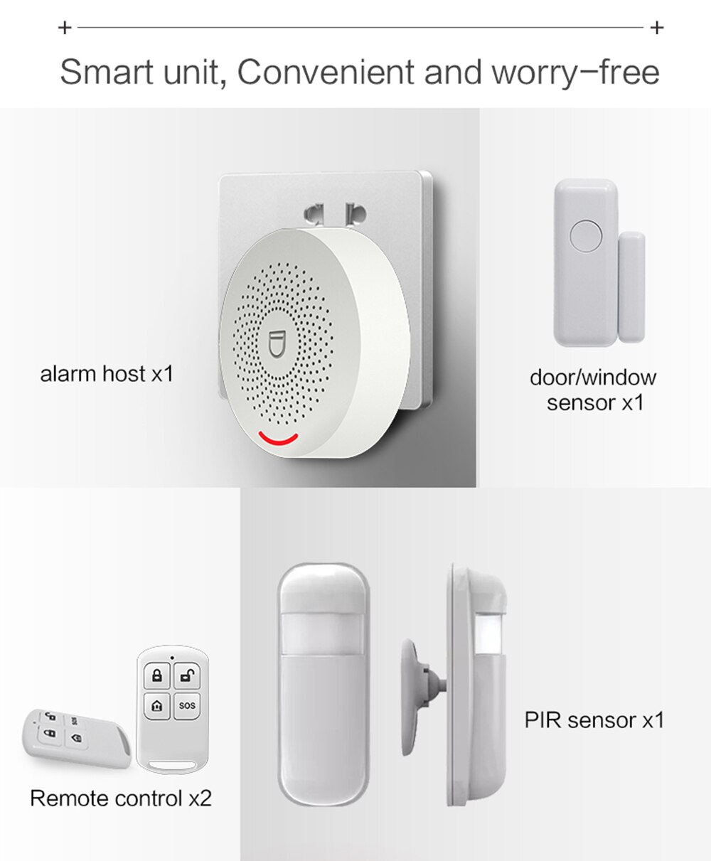 MULO Wifi Alarm System Burglar Security Wireless Home Alarm