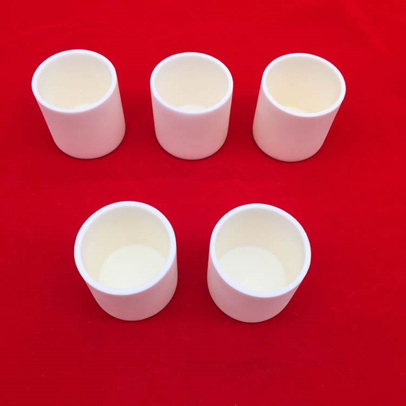 99.5% Cylindrical corundum crucible/Alumina ceramic crucible/ 60ml/40x70mm/ 50x50mm/sintered ceramic crucibl