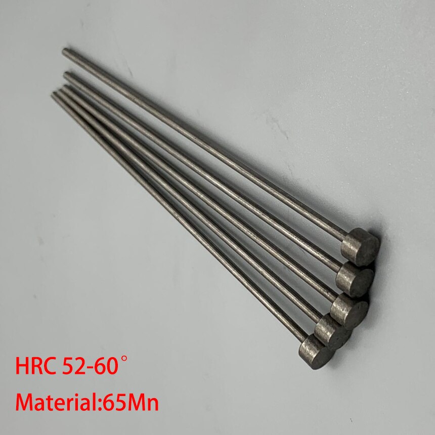0.8mm 0.9mm OD 0.8*100/150 0.8x100/150 0.9*100/150 0.9x100/150 65Mn HRC60 Round Tip Plastic Mold Straight Punching Ejector Pin