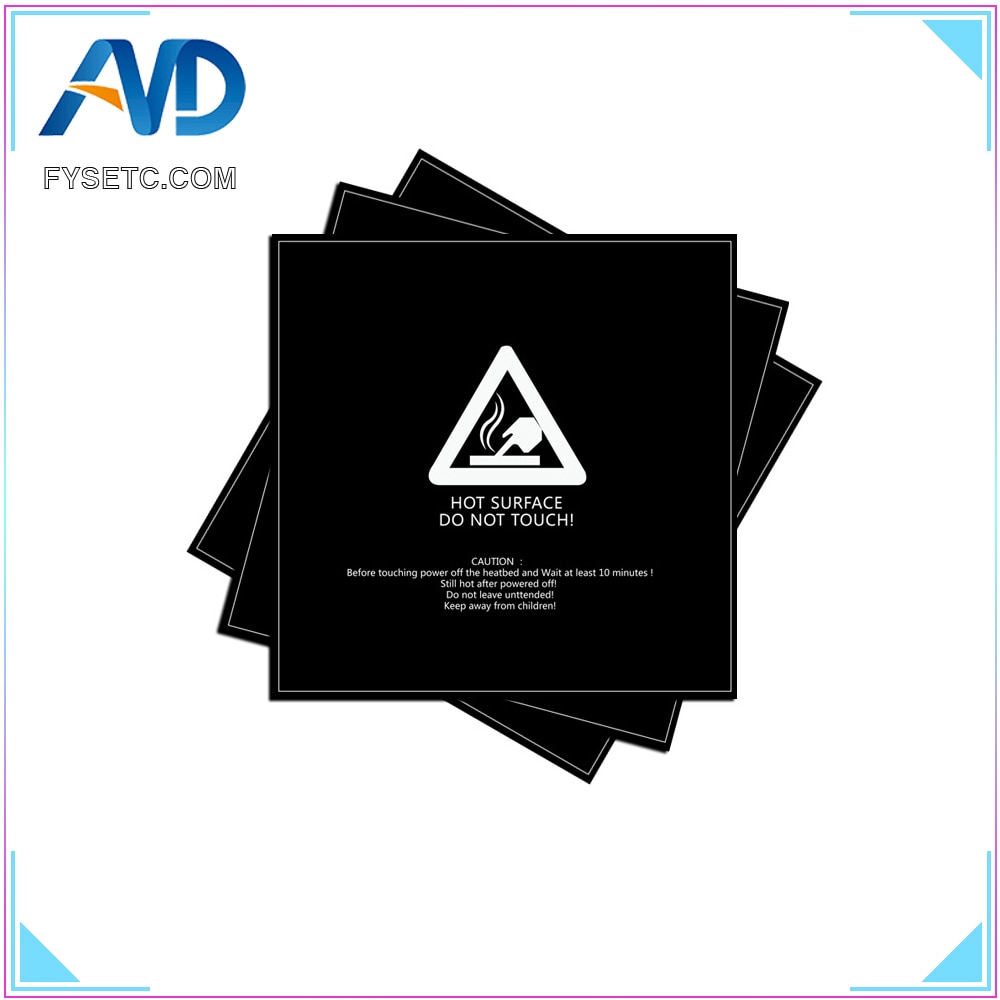 1pc Frosted Verwarmd Bed Sticker Afdrukken Bouwen Lakens 400x400mm Bouwen Plaat Tape Platform Sticker Met 3M Voor CR-10 3D Printer