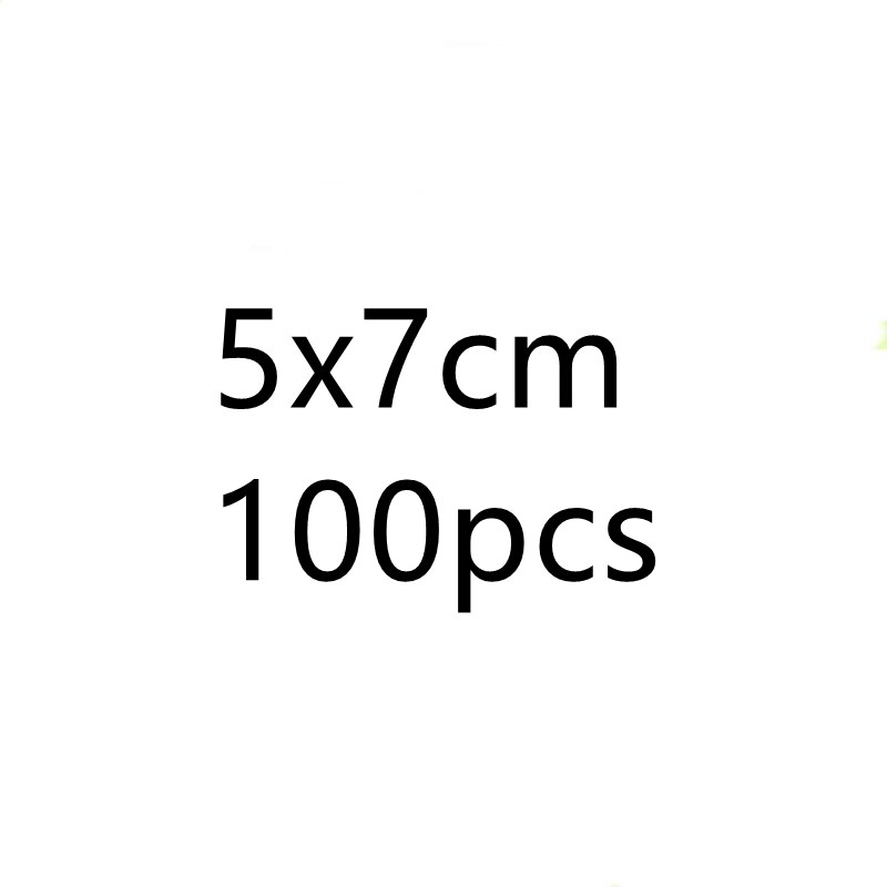 100pcs/pack Resealable Plastic Zip Lock Bags Clear Poly Zip lock Bag Food Storage Reclosable Vacuum Fresh Organize Bag: 5x7