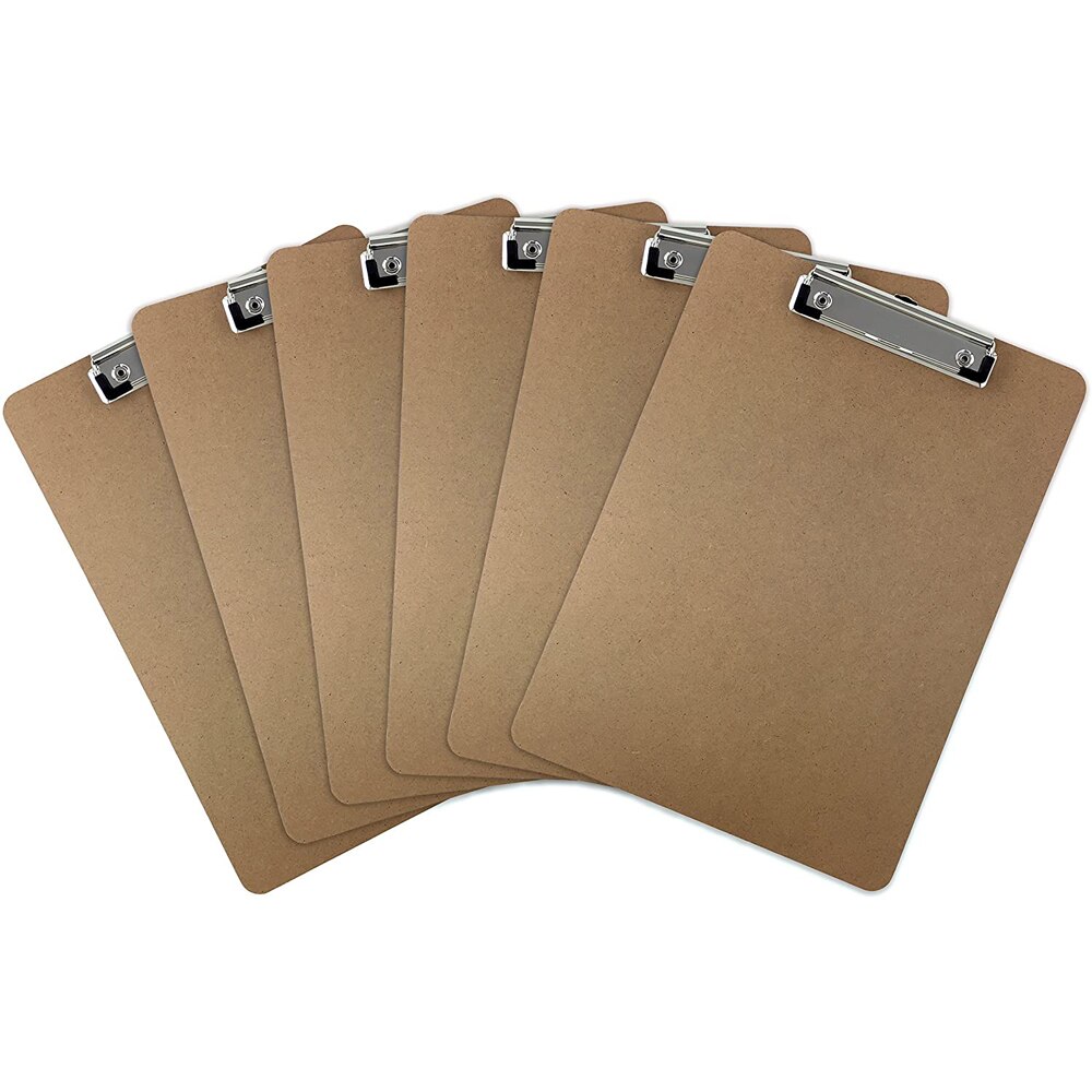 A4 Wooden Clipboard Letter Size Clipboard Writing Pads Hardboard Office School Stationery Writing Pads Writing Sketch Drawing