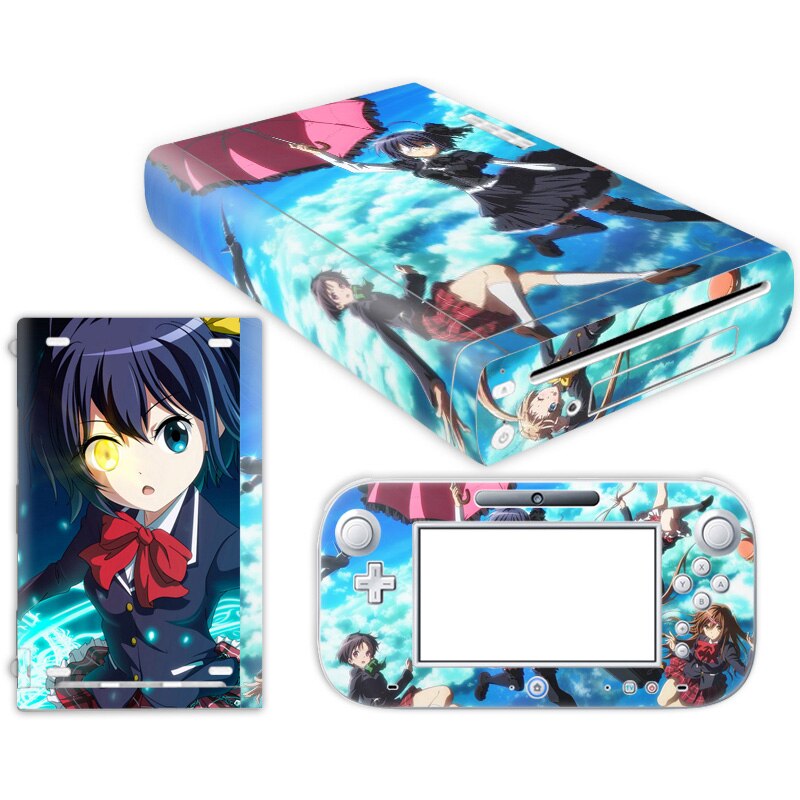 For W ii U Console Cover with Remotes Controller Skins For Nintend w ii u sticker for w ii u skin: TN-WiiU-0216