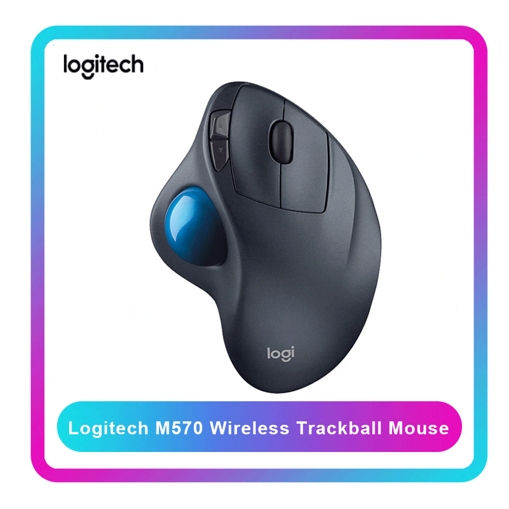 Logitech M570 2.4GHz Sans Fil Souris Trackball 540DPI Souris Ergonomique pour PC De Bureau Portable Ordinateur AVEC Micro sans fil Récepteur