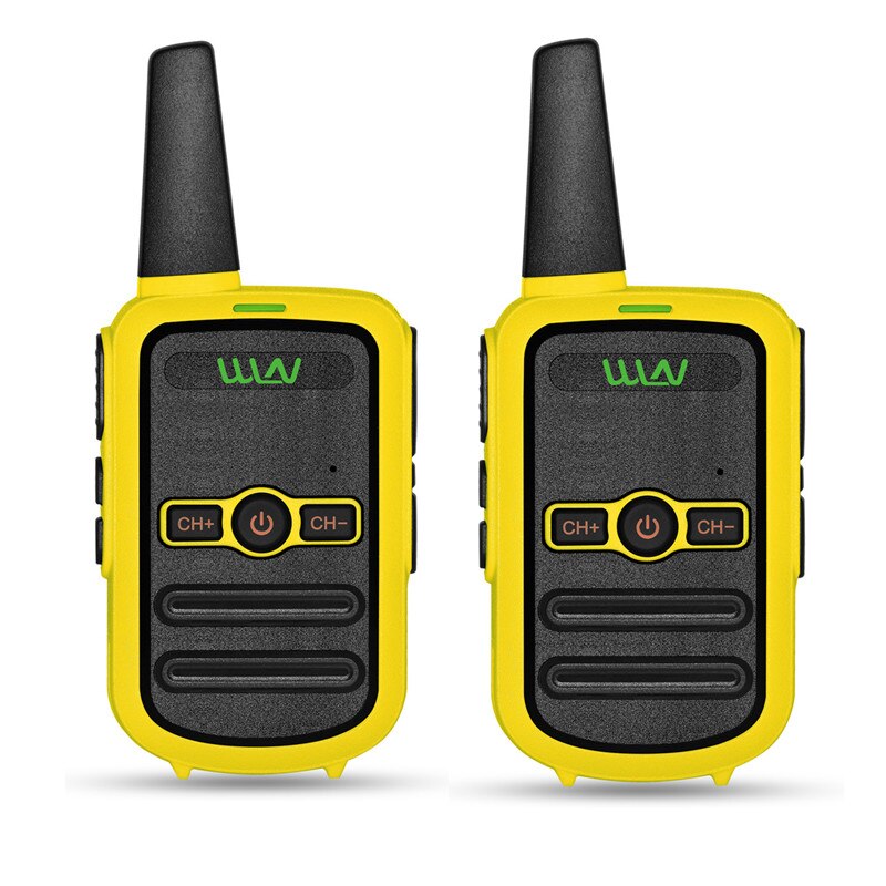 2 uds ganar KD-C52 MINI de mano transceptor de KD C52 Radio de dos vías estación de Radio-aficionado Walkie Talkie para de los niños: Yellow