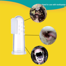 Super weiche haustier finger zahnbürste katze und hund pinsel mundgeruch zahnstein dental care werkzeug hund katze reinigung silikon pet liefert