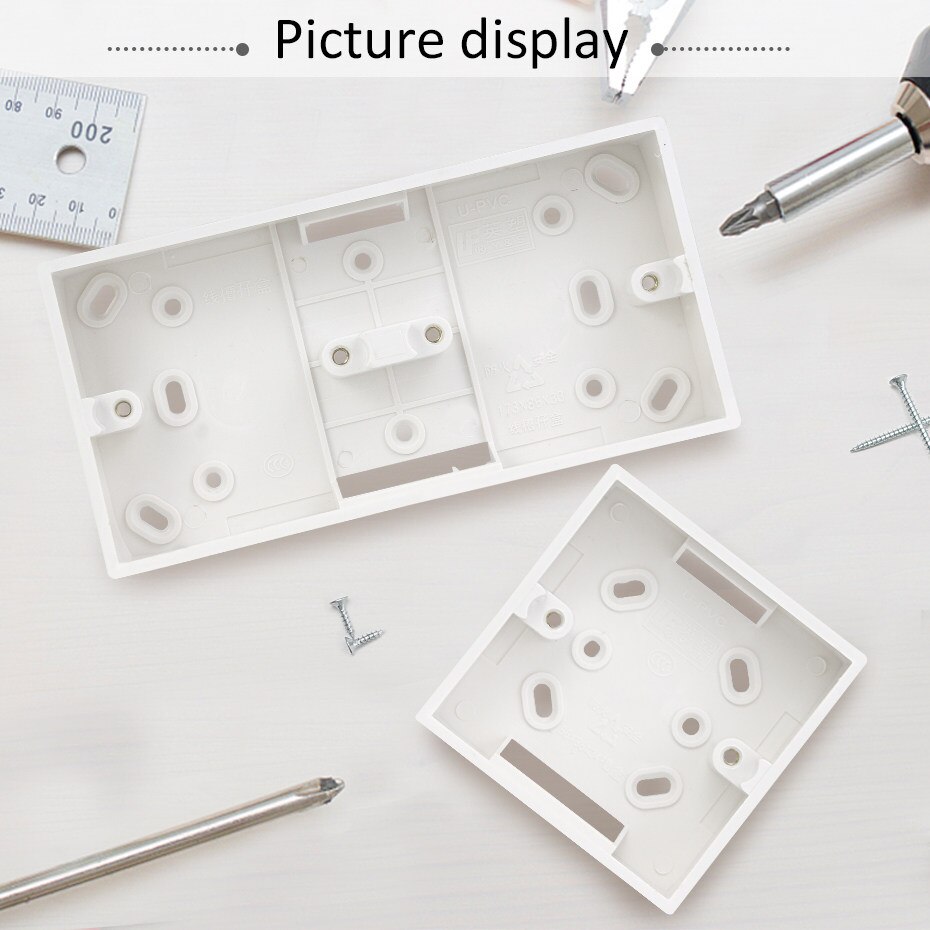 Externe Montage Schalter Kasten 86mm * 86mm * 33mm für 86 Typ Doppel Schaltet oder Steckdosen Gelten für Jede Position von Zauberstab Oberfläche