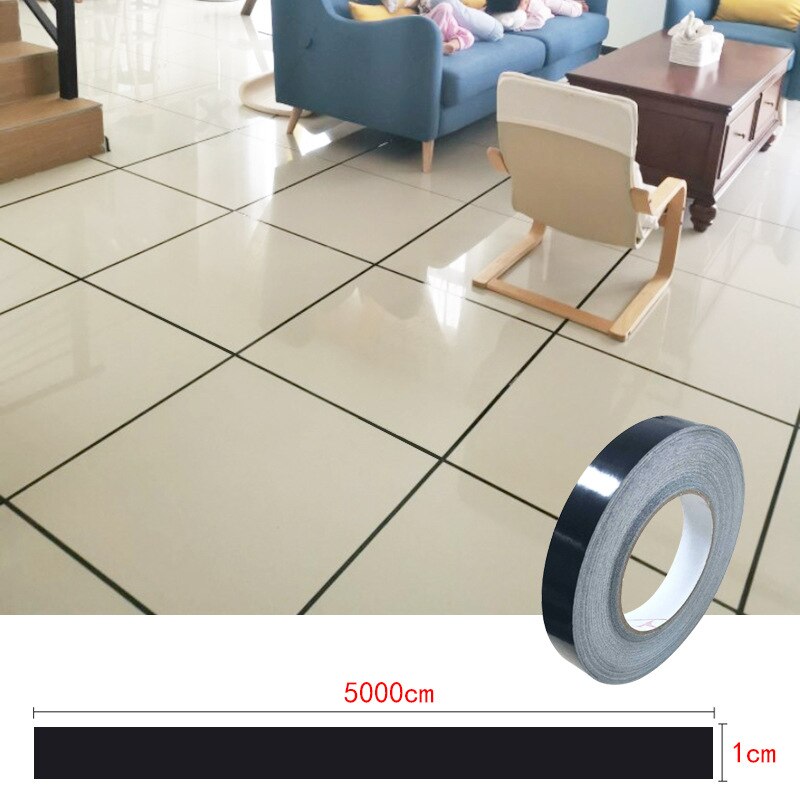 Ceramic Tile Mildewproof Gap Tape Tile Gap Sealing Tape Waterproof Foil Strip Silver Golden Rims HKS99