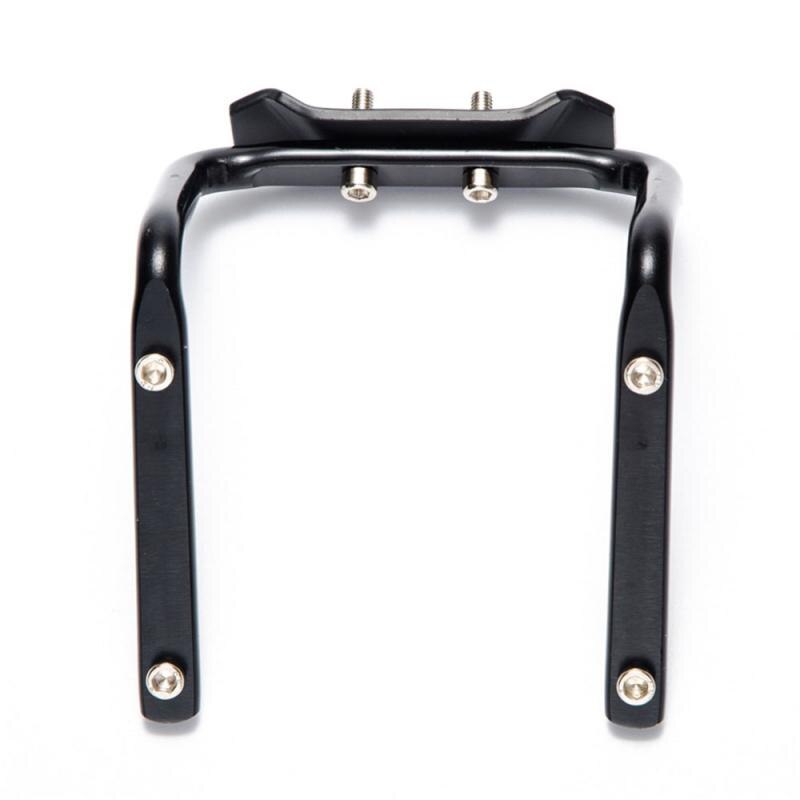 Vélo bouteille d'eau Cage VTT selle arrière Double porte-porte-bidon en aluminium siège support adaptateur équipement accessoires: Black