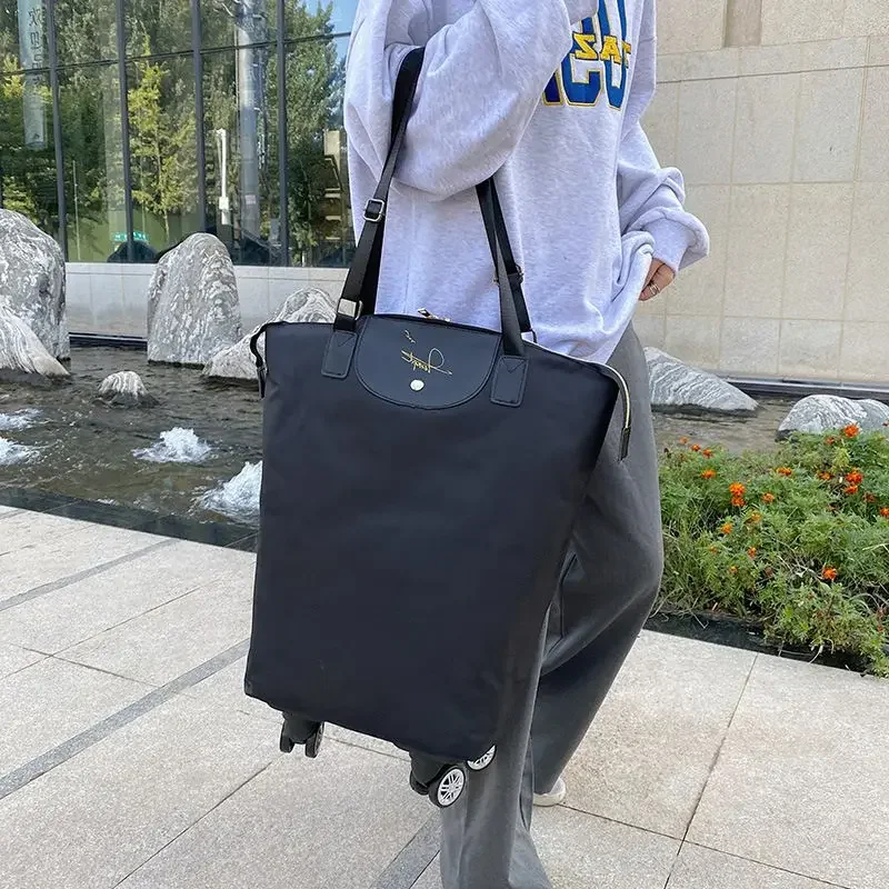 Faltbare Einkaufstaschen, Reise-rollen-Zugwagen, Trolly-Tasche mit Rädern, wiederverwendbarer Einkaufswagen, Lebensmittel-Organizer, Gemüsetasche