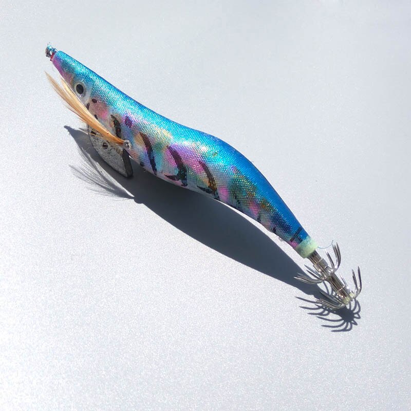 5pcs Top Gold/Glans kleur calamar inktvis jigs Japan type vissen squid lokt Harde vissen lokken sterke vissen haak