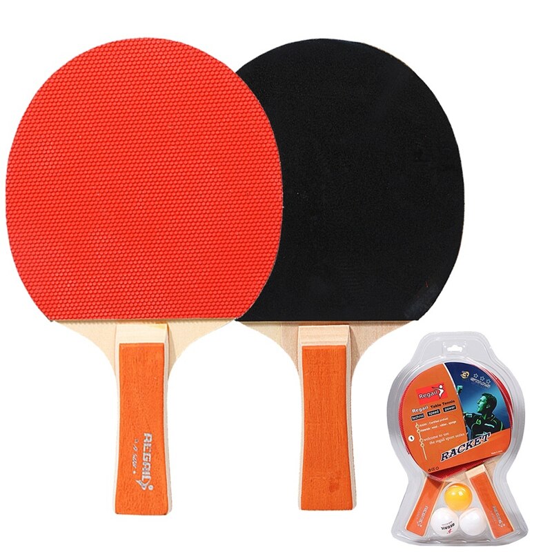 Lote de 2 unidades de tenis de mesa, deportes de interior de raqueta, raqueta de Ping Pong, juego de raquetas de Paddle con 3 pelotas