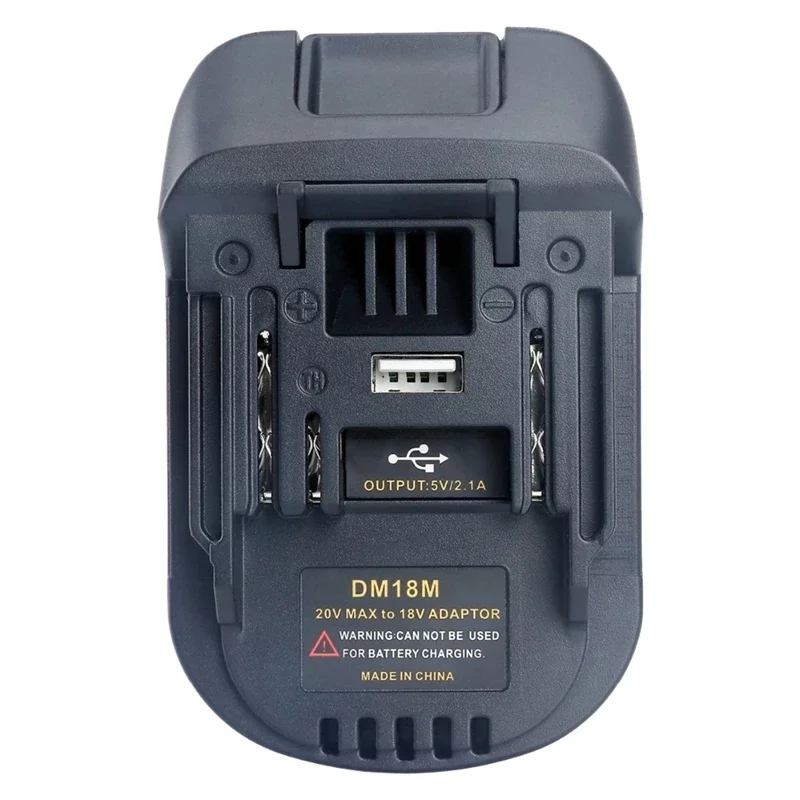 Adapteri milwaukee/dewalt/makita -työkaluille 18v bl1830 bl1840 bl1850 bl1860 dm18m sähkötyökalun lisävarustetta  dm18m akkusovitinta muunnin: Default Title