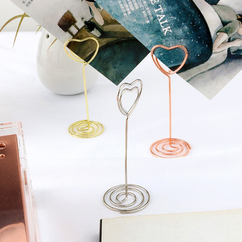 Mini Place Card Holder Photo Picture Holders Table Card Holders Office Desk Number Paper Menu Clips Wedding Party (1Pcs)