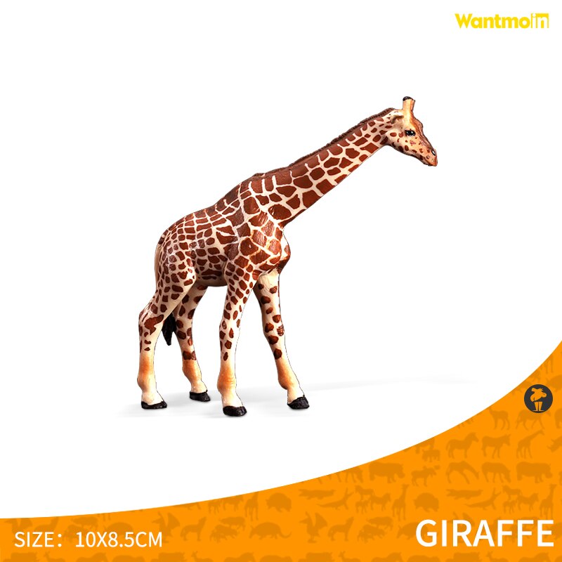 Wantmoin Realistische Giraffe Beeldjes Met Giraffe Cub Safari Dieren Model Cijfers Familie Speeltoestel Educatief Speelgoed: Female giraffe