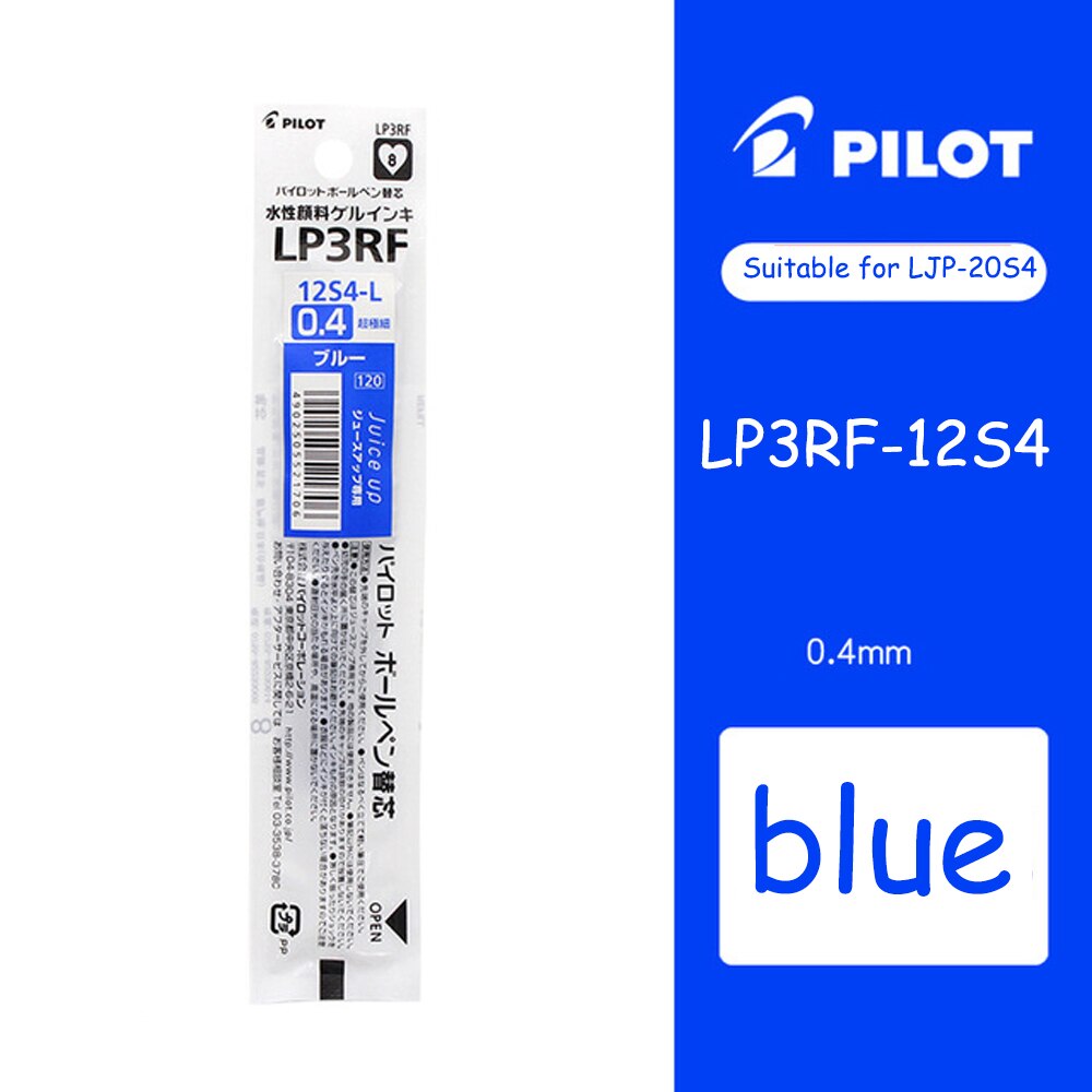 6Pcsjapanese Pilot Kadar Suyu Newgel Pen Dollar LP3RF-12S4 6 Adet 0.4Mm Jel Pen Dollar Onder LJP-20S4: Blauw Mist