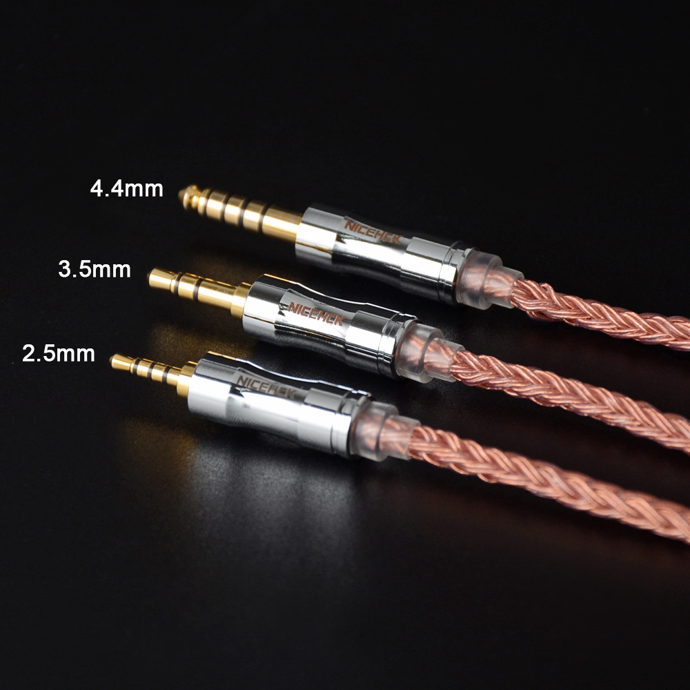 NICEHCK C16-3 Kabel słuchawkowy 16-żyłowy miedziany kabel słuchawkowy o wysokiej czystości 3,5/2,5/4,4 mm MMCX/0,78 mm/QDC2Pin do ponadczasowego MK4 F1